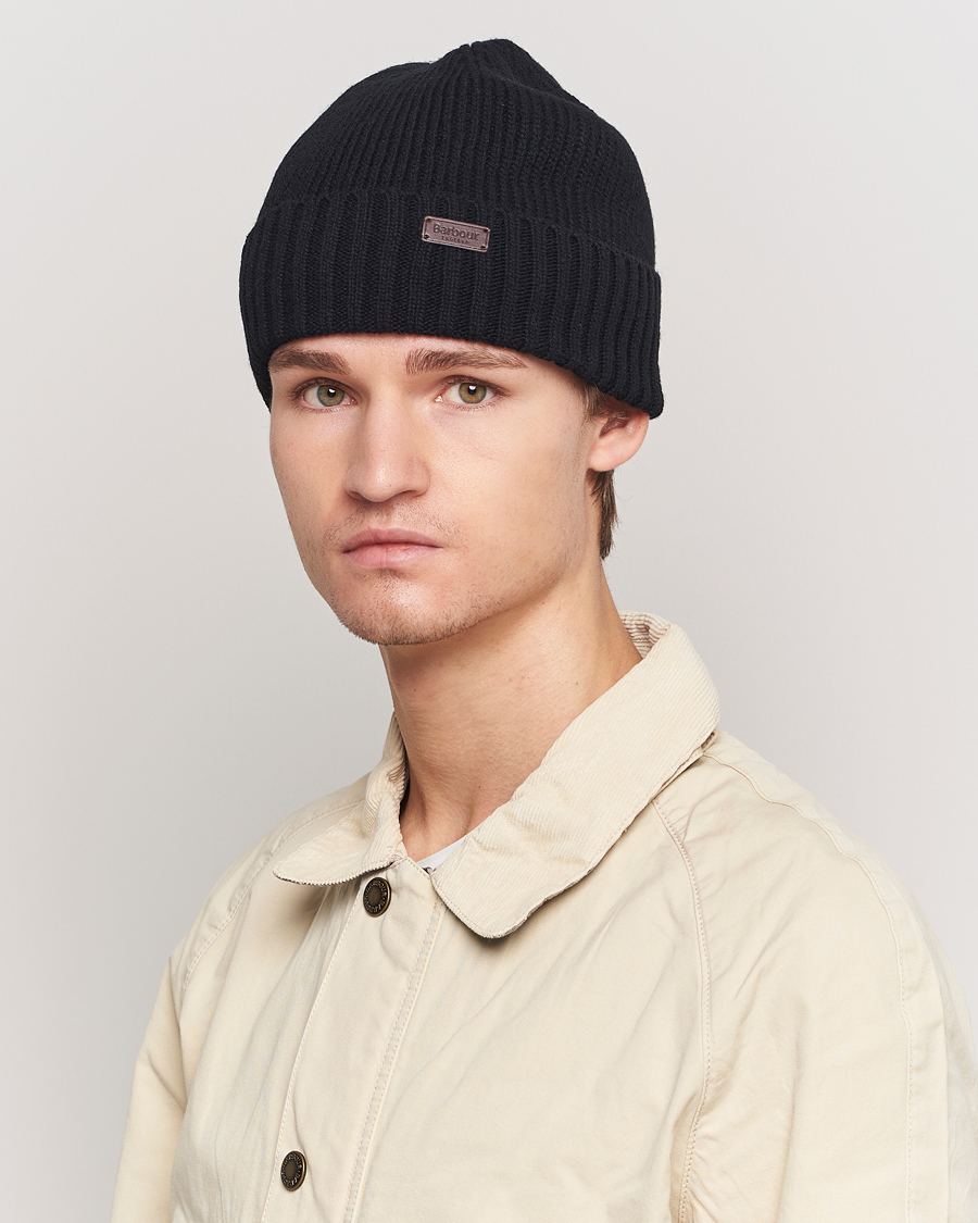 Herre | Barbour Lifestyle Carlton Wool Beanie Black | Barbour Lifestyle | Carlton Wool Beanie Black