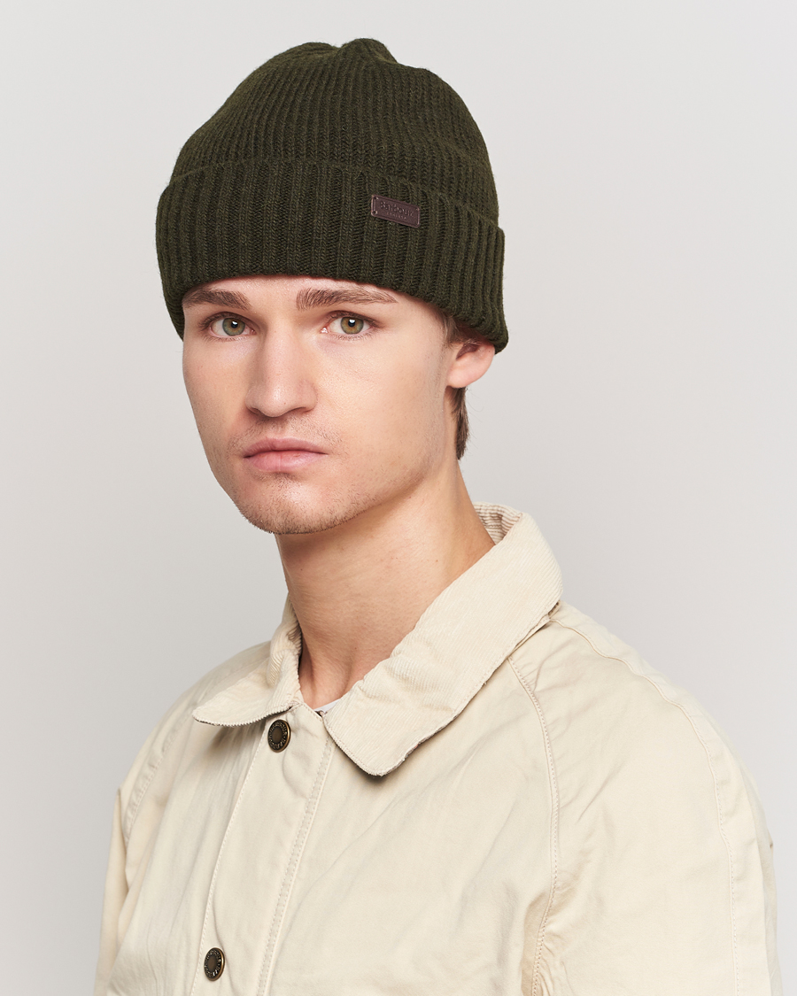 Herre | Barbour Lifestyle Carlton Wool Beanie Dark Green | Barbour Lifestyle | Carlton Wool Beanie Dark Green