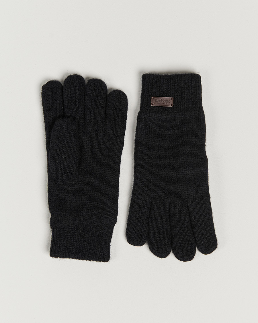 Herre | Barbour Lifestyle Carlton Wool Gloves Black | Barbour Lifestyle | Carlton Wool Gloves Black