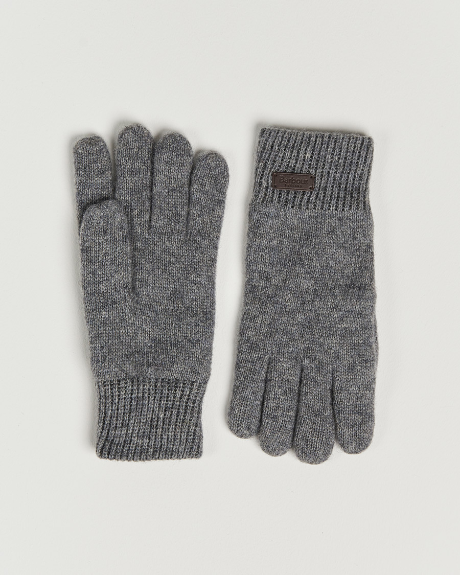 Herre | Barbour Lifestyle Carlton Wool Gloves Grey Marl | Barbour Lifestyle | Carlton Wool Gloves Grey Marl