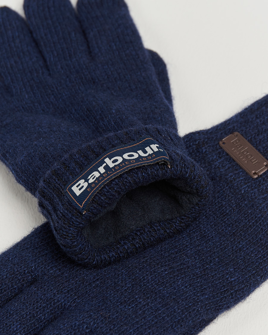 Herre | Barbour Lifestyle Carlton Wool Gloves Navy | Barbour Lifestyle | Carlton Wool Gloves Navy
