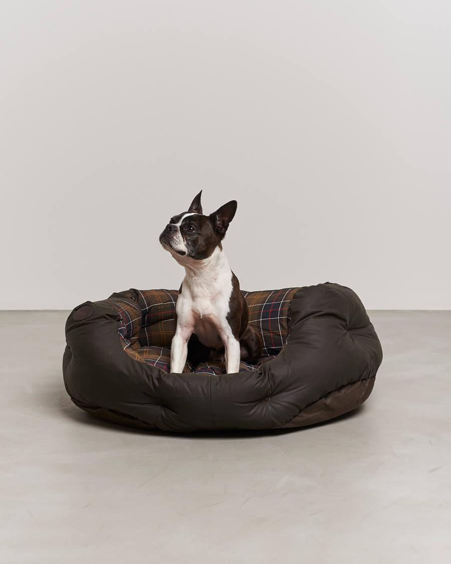 Herre | Barbour Lifestyle Wax Cotton Dog Bed 30' Olive | Barbour Lifestyle | Wax Cotton Dog Bed 30' Olive