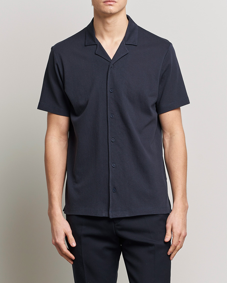 Herre | Pikéer | Sunspel | Riviera Resort Shirt Navy