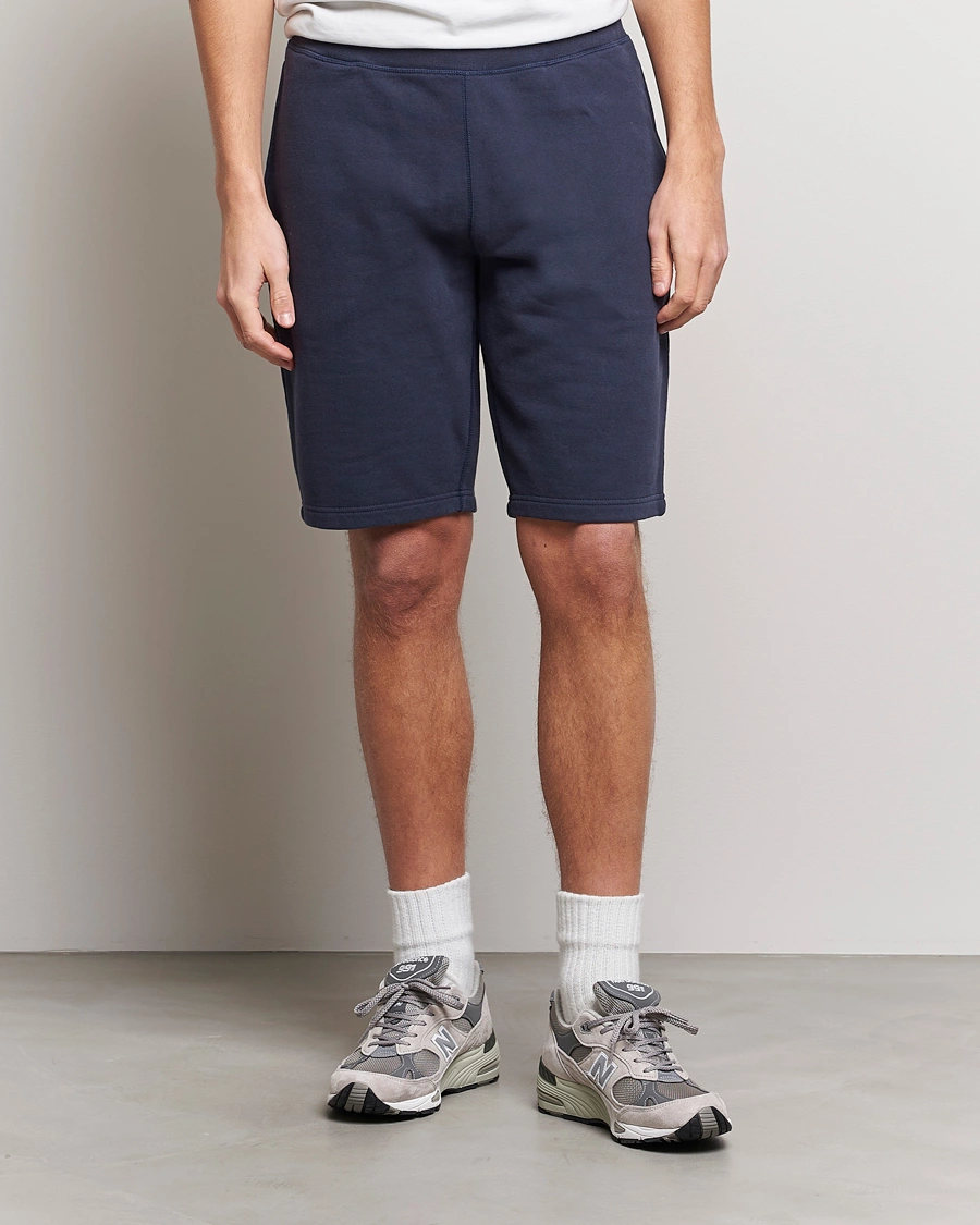 Herre | Shorts | Sunspel | Loopback Shorts Navy
