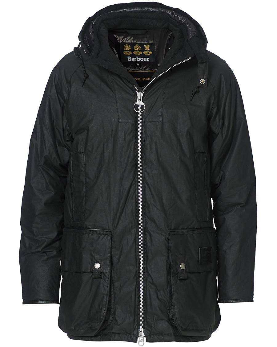 Herre | Jakker | Barbour Gold Standard | Scalpay Hunting Hooded Wax Jacket Black