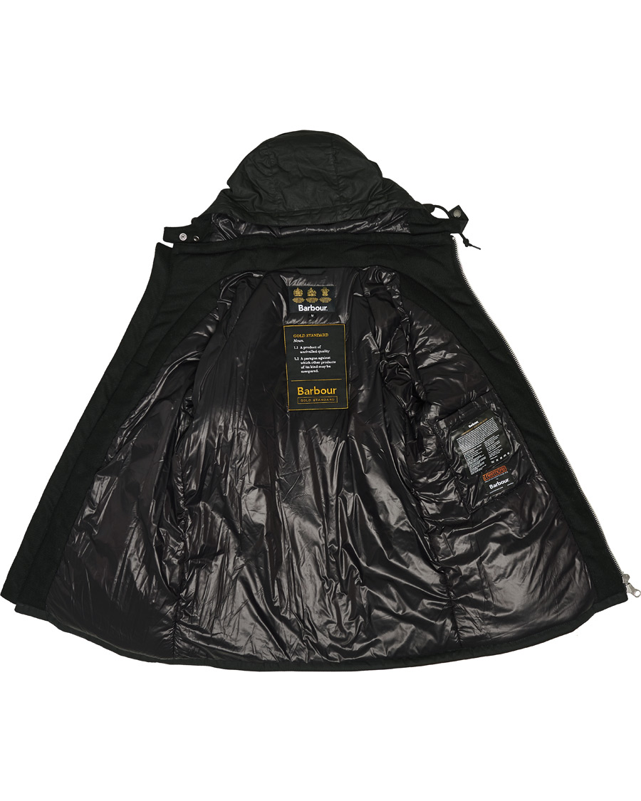 Herre | Jakker | Barbour Gold Standard | Scalpay Hunting Hooded Wax Jacket Black