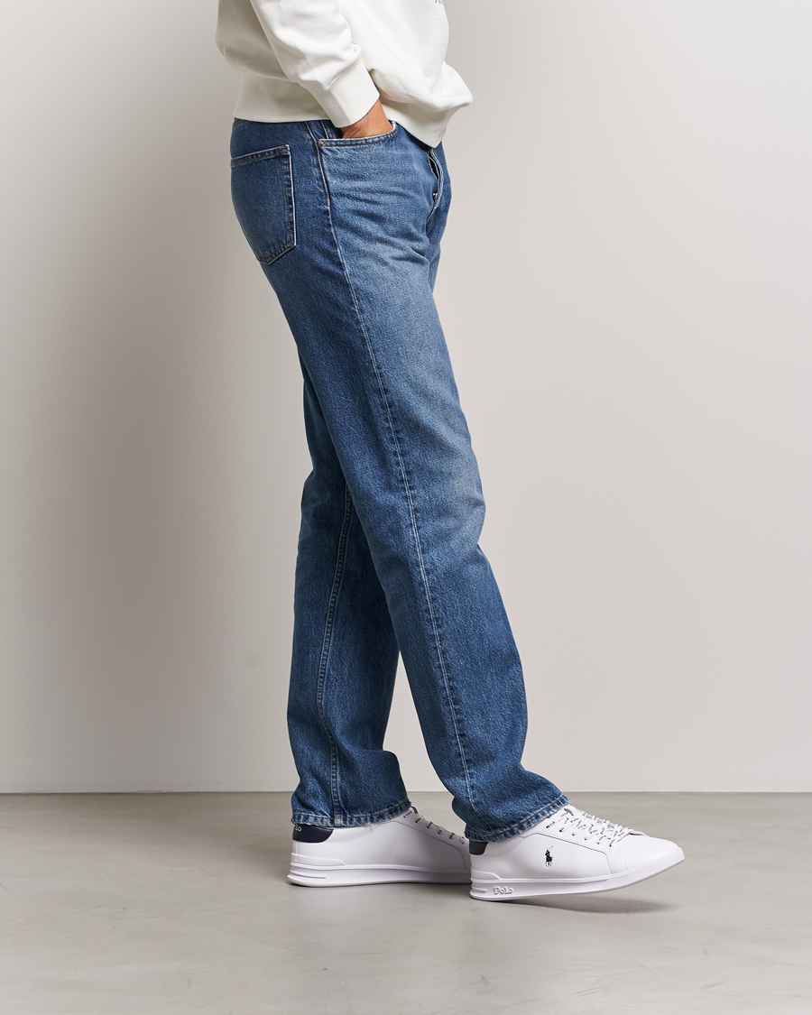 Herre | Sneakers | Polo Ralph Lauren | Heritage Court Sneakers White/Newport Navy