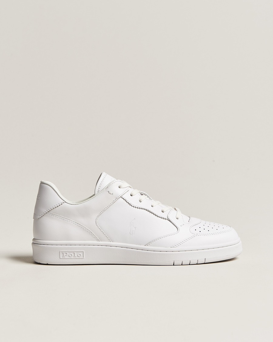 Herre | | Polo Ralph Lauren | Court Luxury Leather Sneaker White