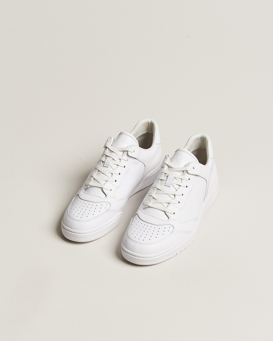 Herre | | Polo Ralph Lauren | Court Luxury Leather Sneaker White