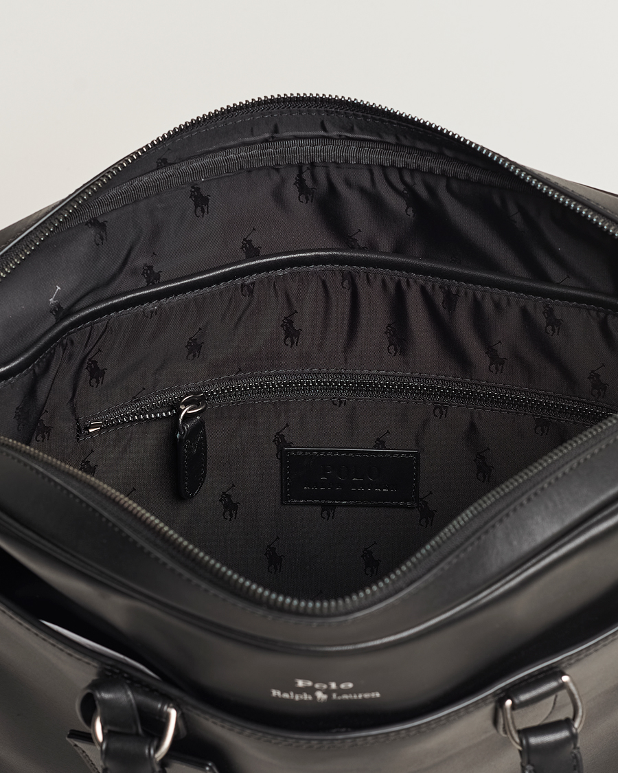 Herre | Vesker | Polo Ralph Lauren | Leather Commuter Bag  Black