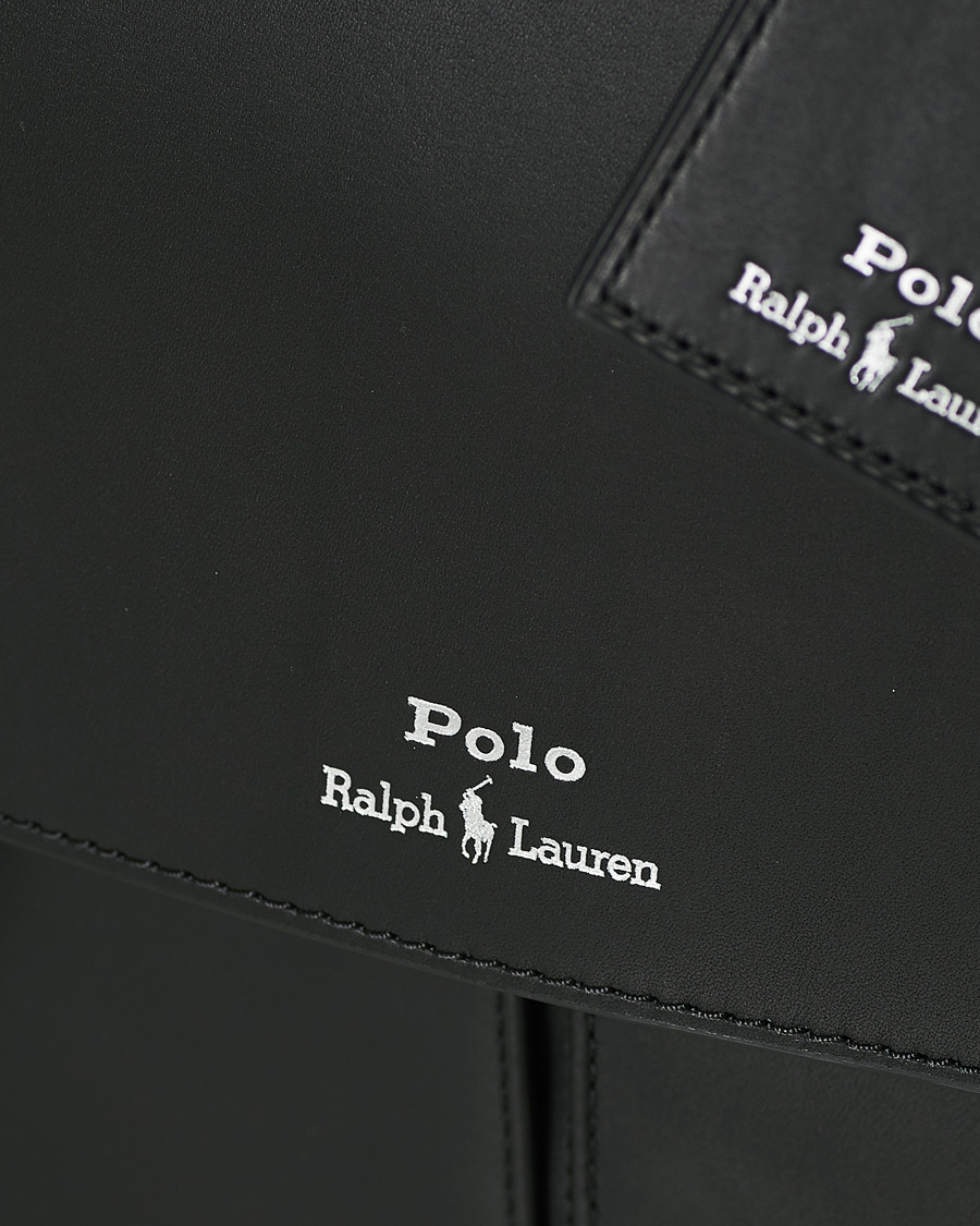 Herre | Polo Ralph Lauren Messenger Bag Black Leather | Polo Ralph Lauren | Messenger Bag Black Leather