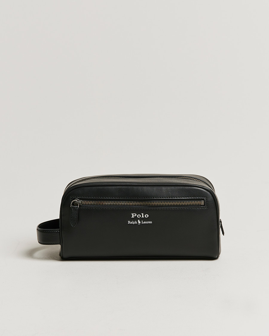 Herre | Gaver | Polo Ralph Lauren | Leather Washbag Black