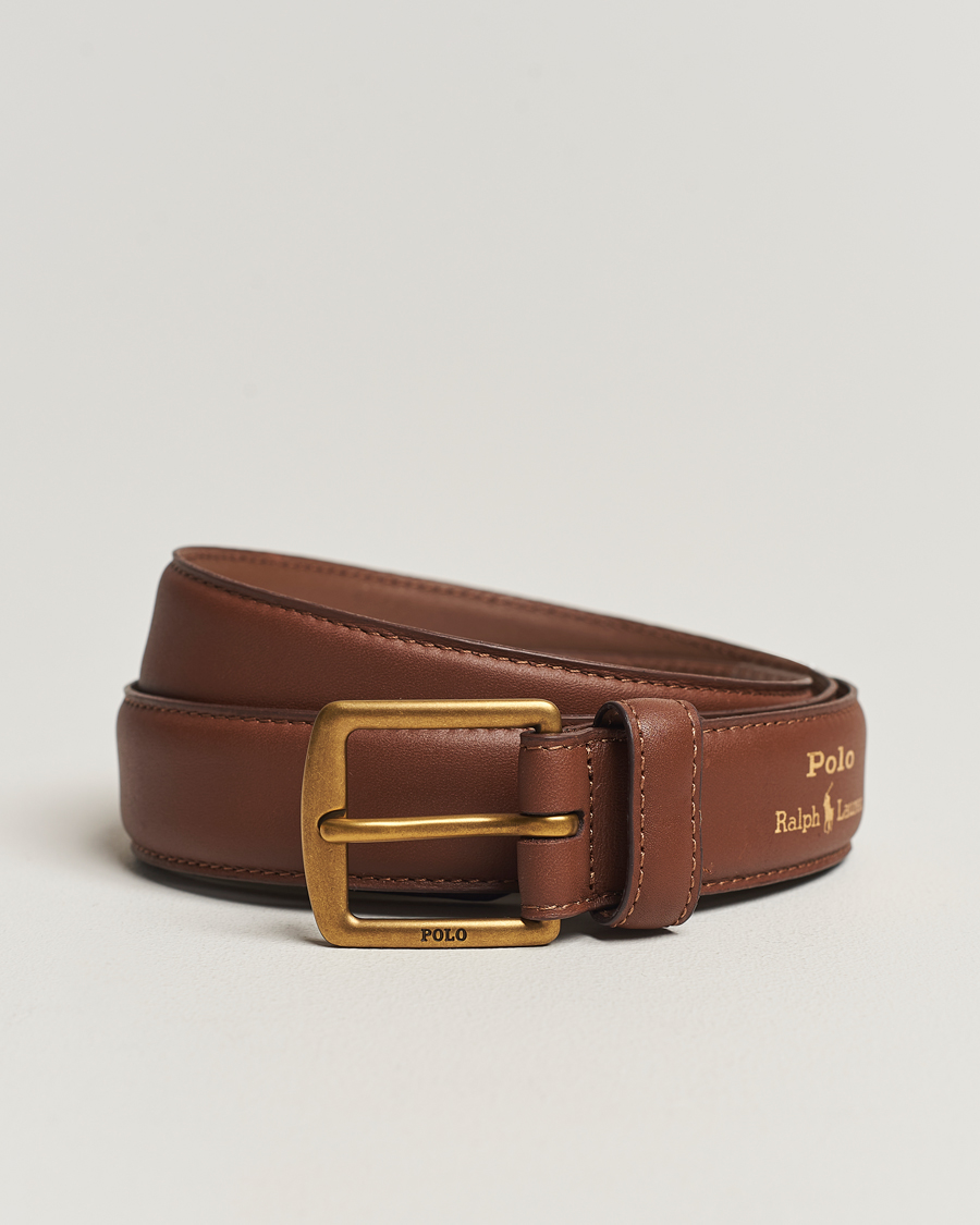 Herre | Belter | Polo Ralph Lauren | Smooth Leather Belt Brown
