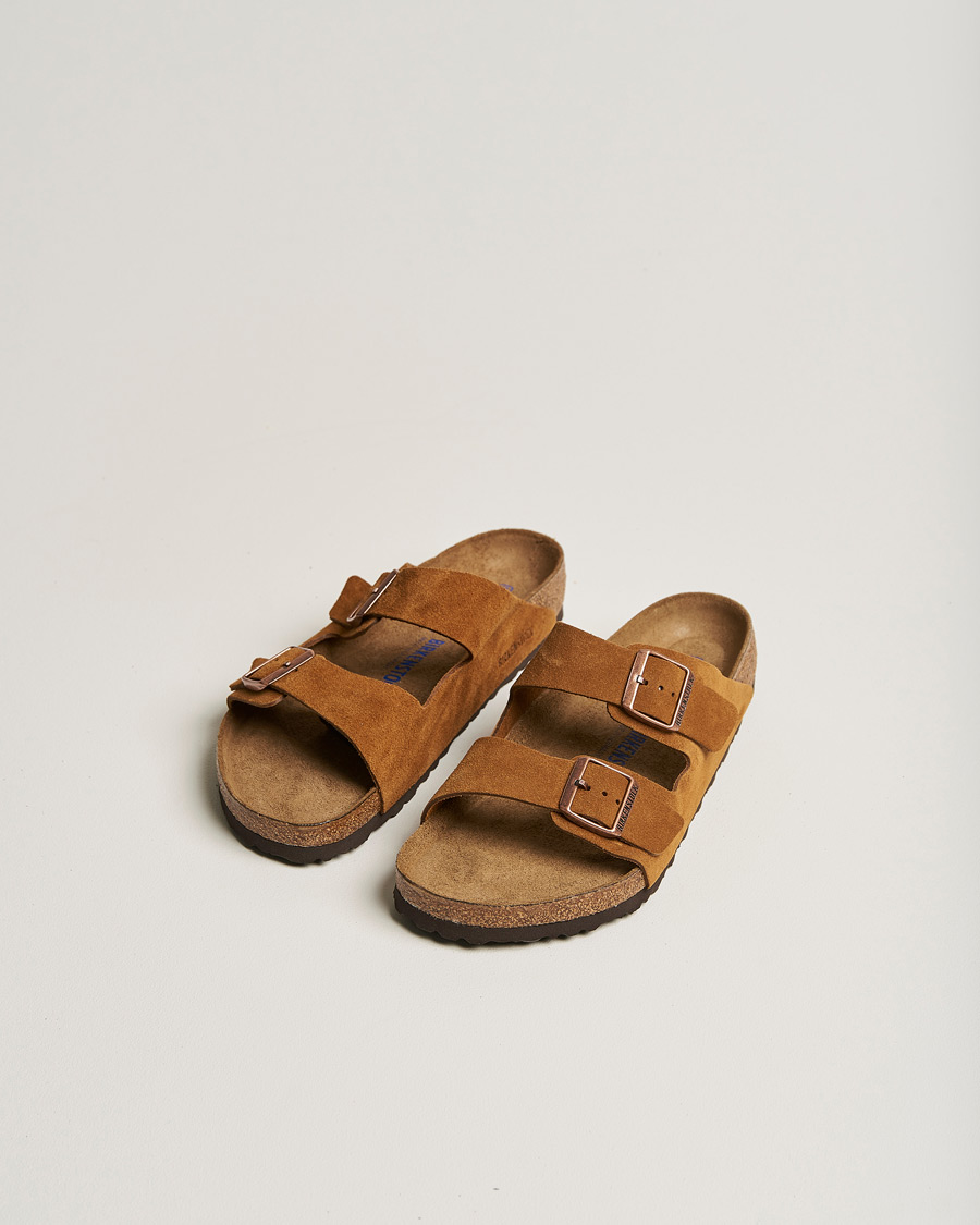 Herre | Sandaler og tøfler | BIRKENSTOCK | Arizona Soft Footbed Mink Suede