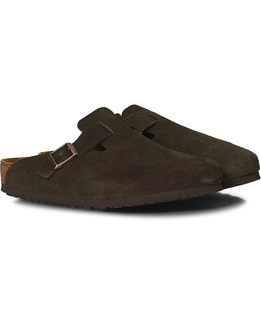 Herre | BIRKENSTOCK Boston Soft Footbed Mocca Suede | BIRKENSTOCK | Boston Soft Footbed Mocca Suede