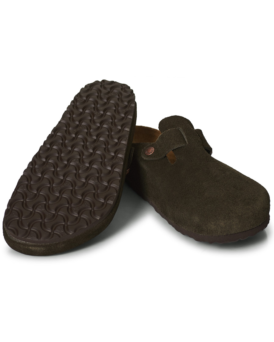 Herre | BIRKENSTOCK Boston Soft Footbed Mocca Suede | BIRKENSTOCK | Boston Soft Footbed Mocca Suede