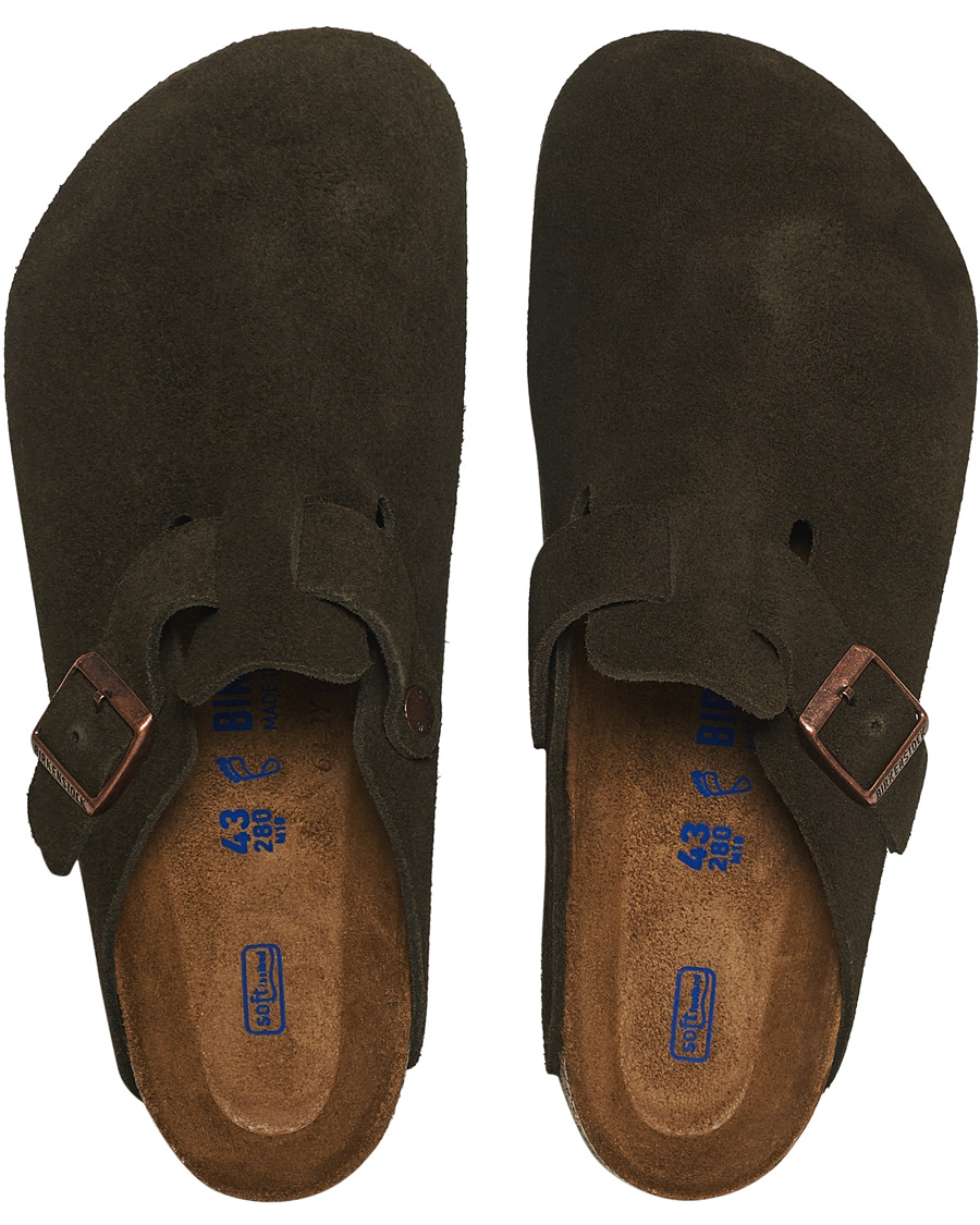 Herre | BIRKENSTOCK Boston Soft Footbed Mocca Suede | BIRKENSTOCK | Boston Soft Footbed Mocca Suede