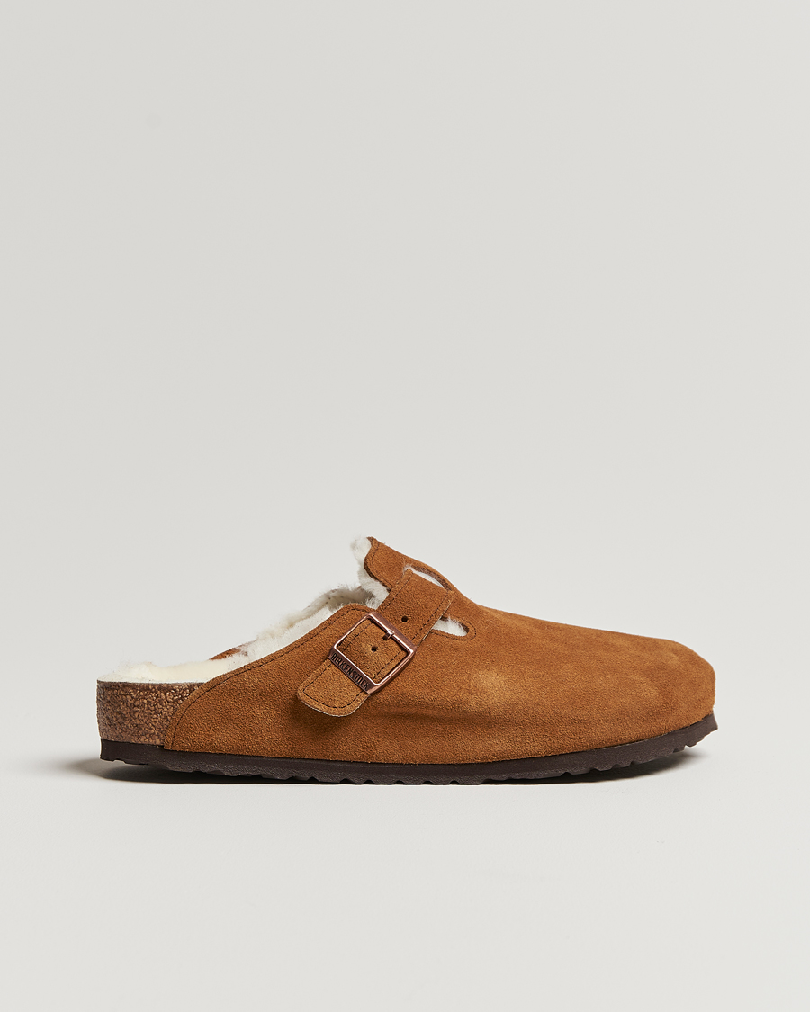 Herre | BIRKENSTOCK Boston Shearling Mink Suede | BIRKENSTOCK | Boston Shearling Mink Suede
