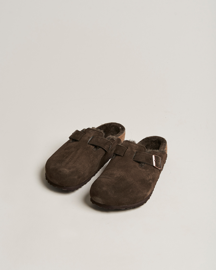 Herre | BIRKENSTOCK Boston Shearling Mocca Suede 40 | BIRKENSTOCK | Boston Shearling Mocca Suede 40
