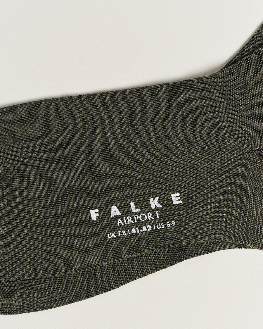 Herre | Klær | Falke | Airport Socks Green Melange