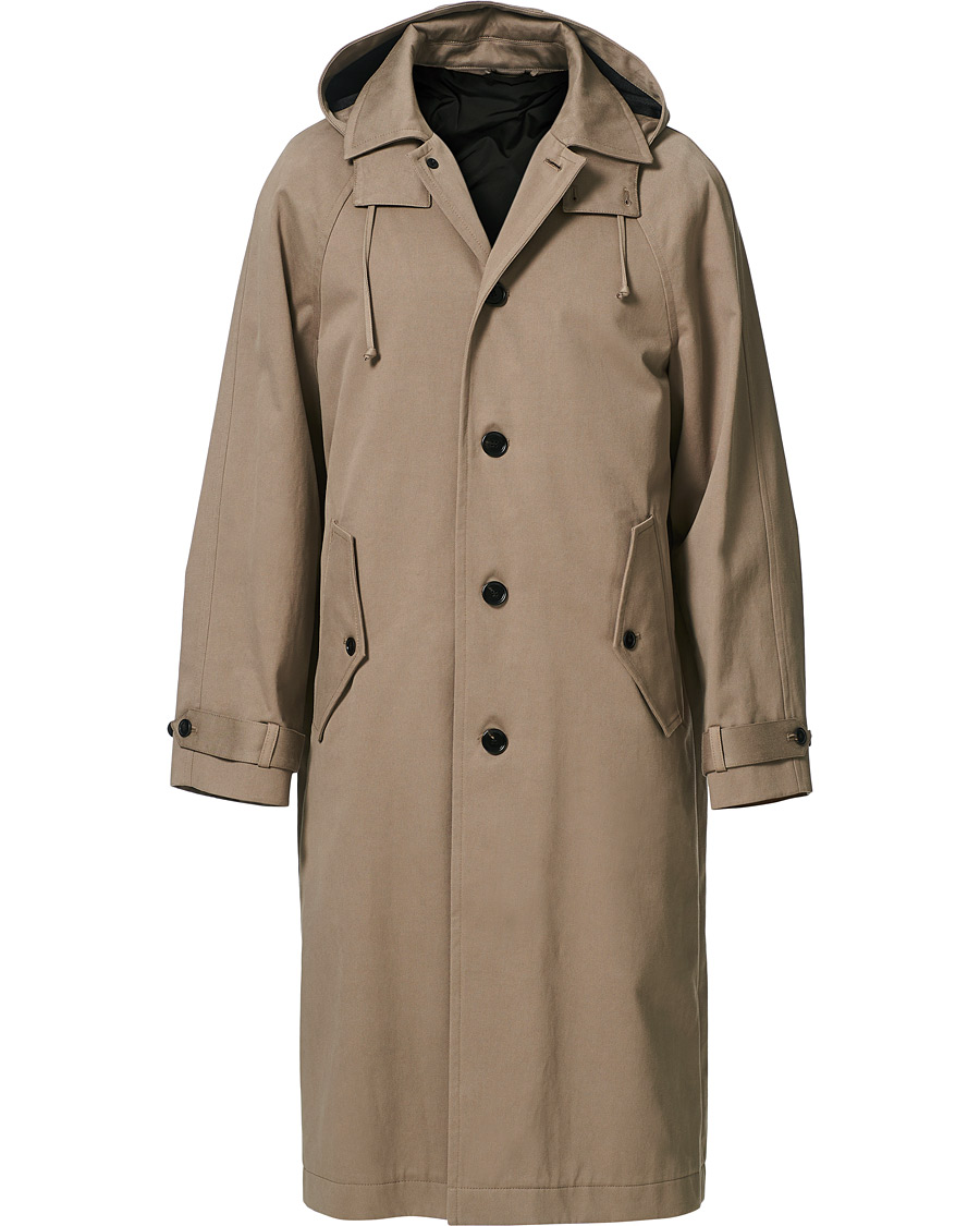Herre | Jakker | Filippa K | Windsor Hooded Cotton Coat Grey Taupe