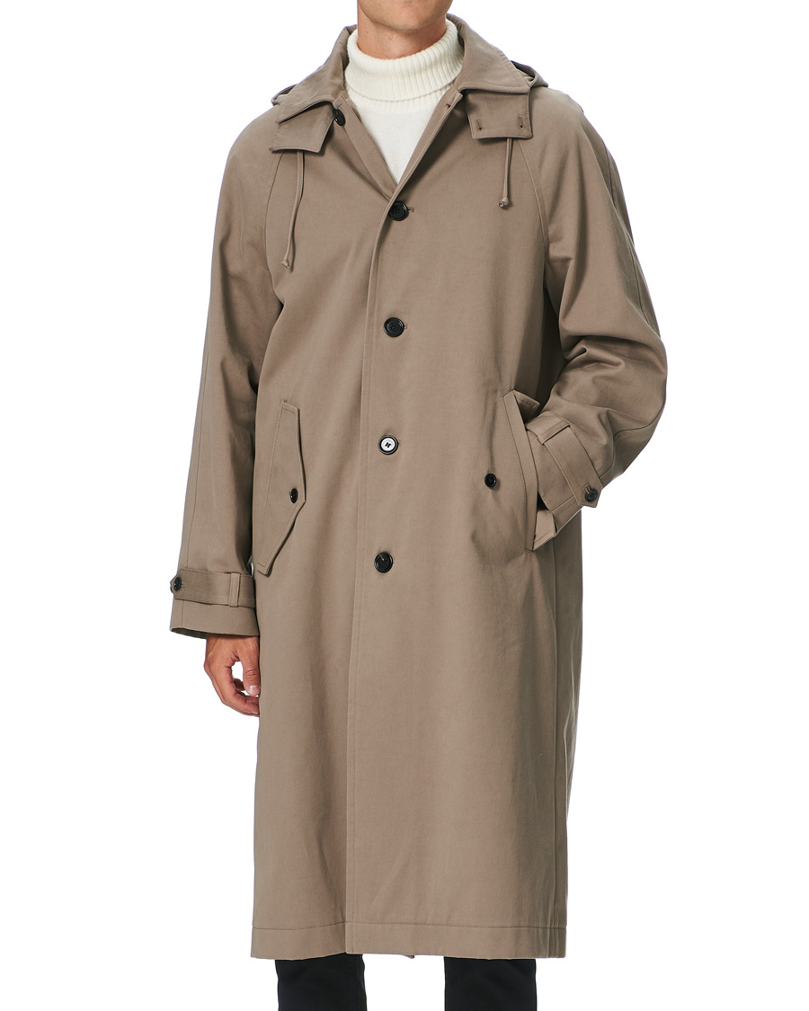 Herre | Jakker | Filippa K | Windsor Hooded Cotton Coat Grey Taupe
