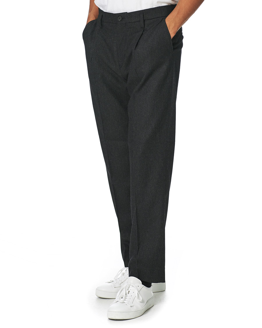 Herre | Bukser | Filippa K | Samson Flannel Trousers Dark Grey Mel
