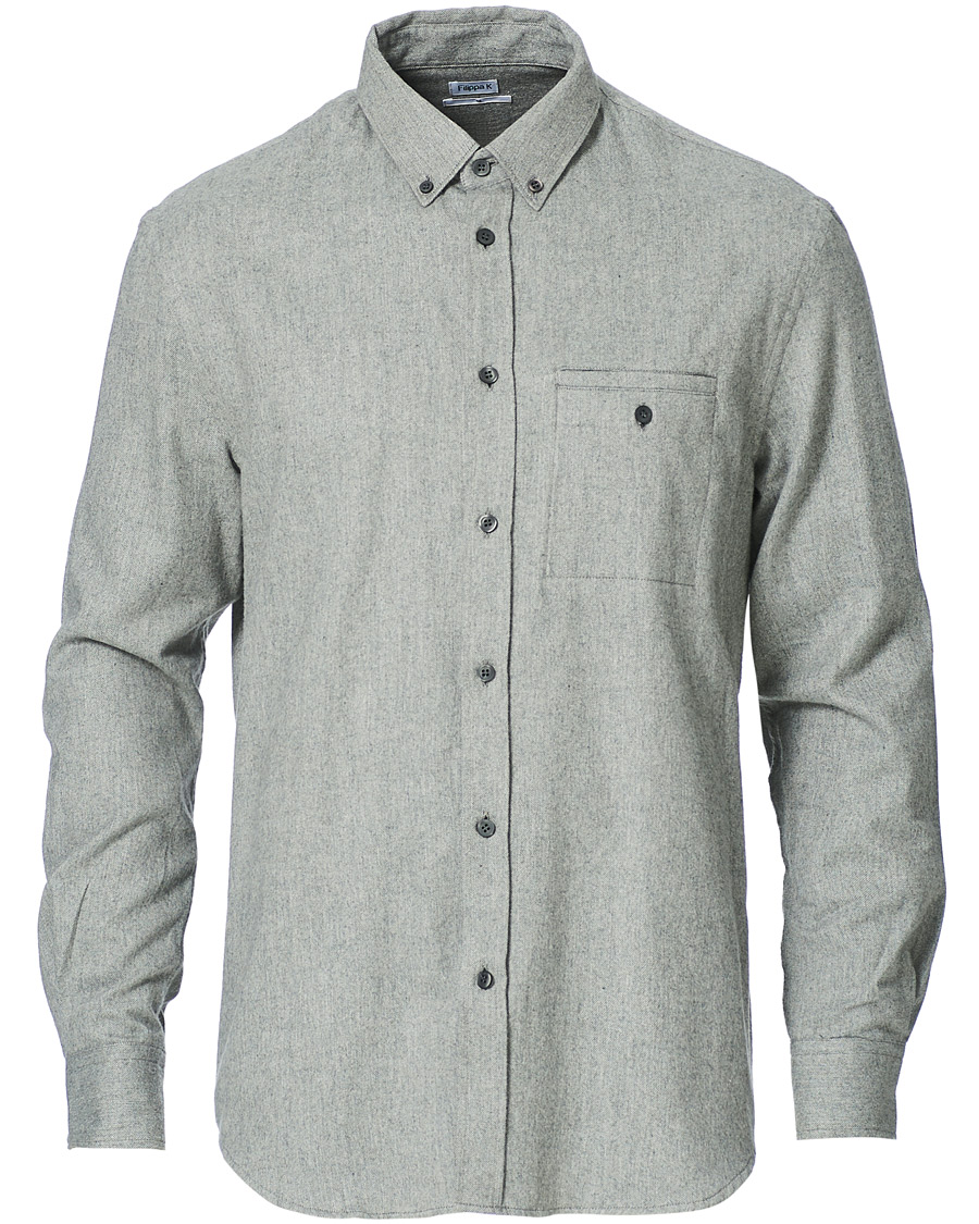 Herre | Skjorter | Filippa K | Zachary Flannel Shirt Grey Melange