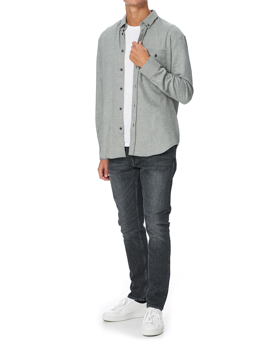 Herre | Skjorter | Filippa K | Zachary Flannel Shirt Grey Melange