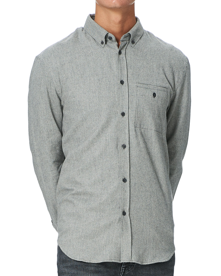 Herre | Skjorter | Filippa K | Zachary Flannel Shirt Grey Melange