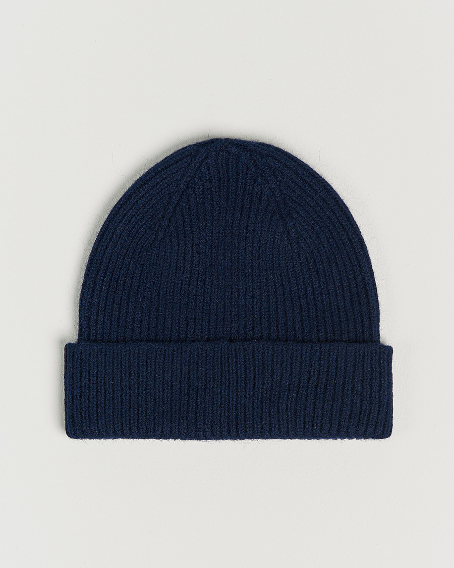 Herre | Luer | Le Bonnet | Lambswool/Caregora Beanie Midnight