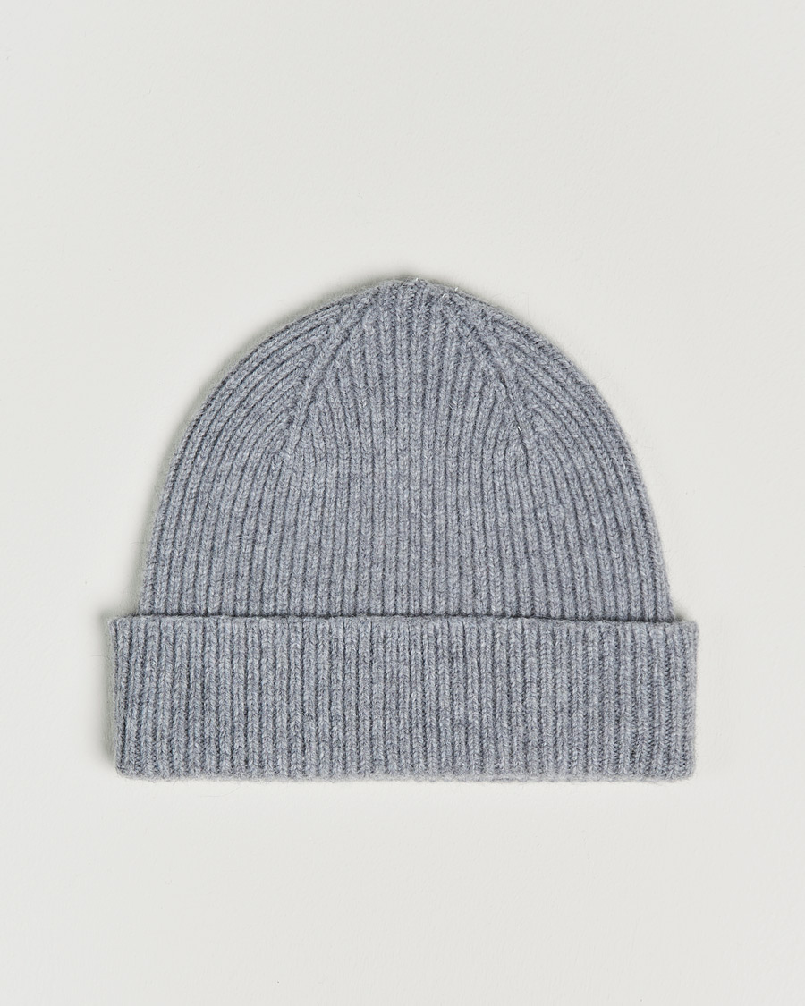 Herre | Luer | Le Bonnet | Lambswool/Caregora Beanie Smoke