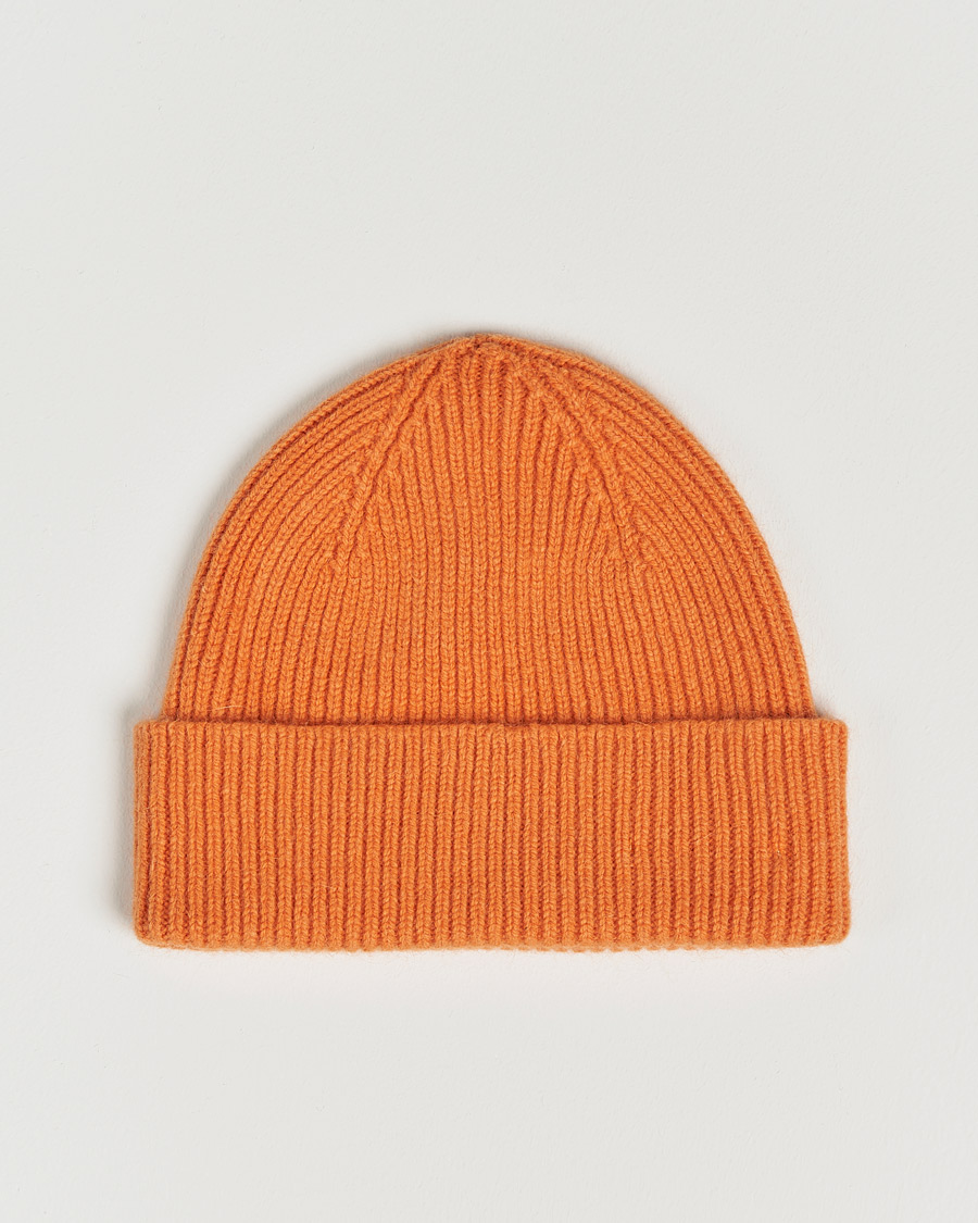 Herre | Le Bonnet Lambswool/Caregora Beanie Flame | Le Bonnet | Lambswool/Caregora Beanie Flame