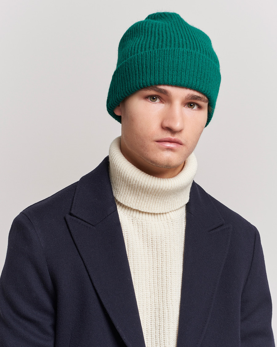 Herre | Le Bonnet Lambswool/Caregora Beanie Pine | Le Bonnet | Lambswool/Caregora Beanie Pine