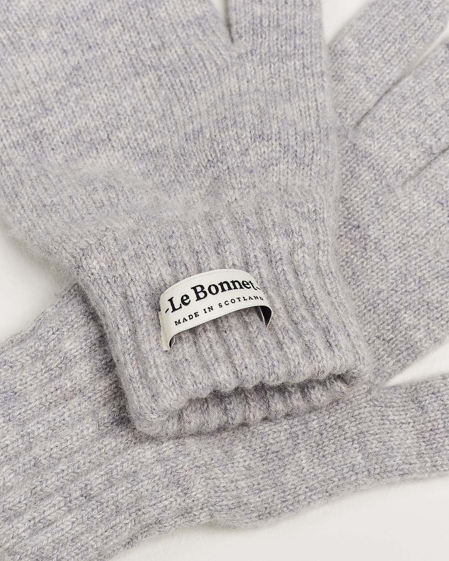 Herre |  | Le Bonnet | Merino Wool Gloves Smoke