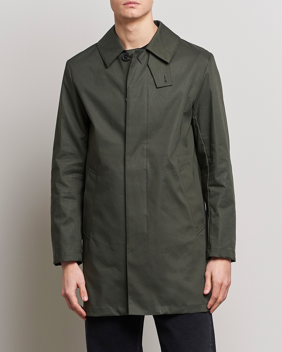 Herre | Høstjakker | Mackintosh | Cambridge Car Coat Bottle Green