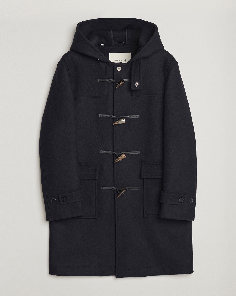 Herre | Nøytrale jakker | Mackintosh | Weir Wool Hooded Duffle Navy
