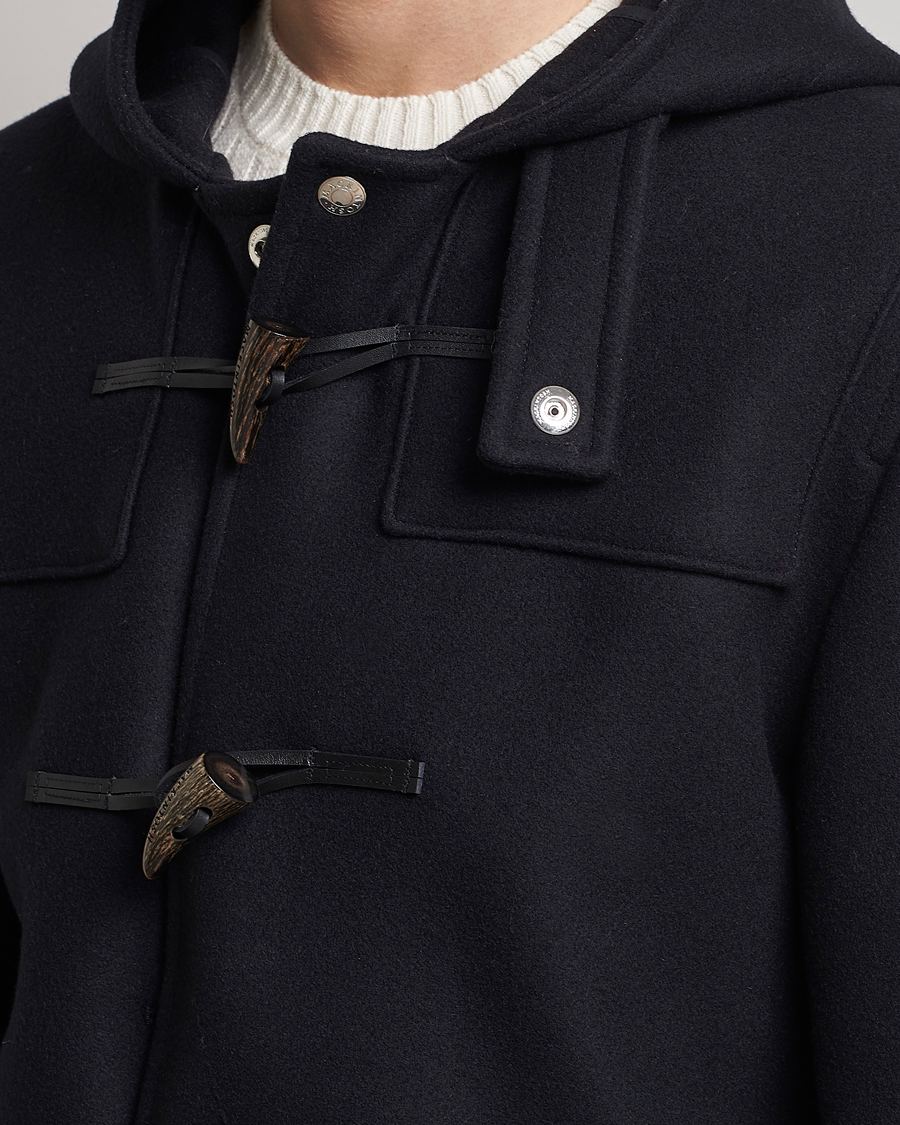 Herre | Jakker | Mackintosh | Weir Wool Hooded Duffle Navy