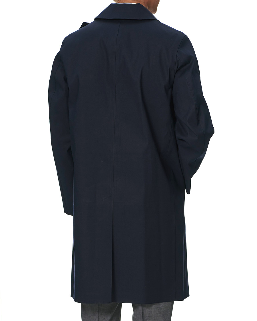 Herre | Jakker | Mackintosh | Oxford Bonded Cotton Coat Navy