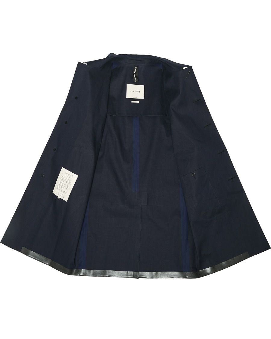 Herre | Jakker | Mackintosh | Oxford Bonded Cotton Coat Navy