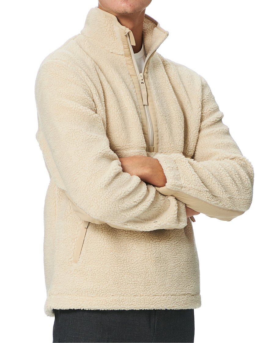 Herre | Gensere | Samsøe Samsøe | Samsøe & Samsøe Timo Fleece Half Zip Brown Rice