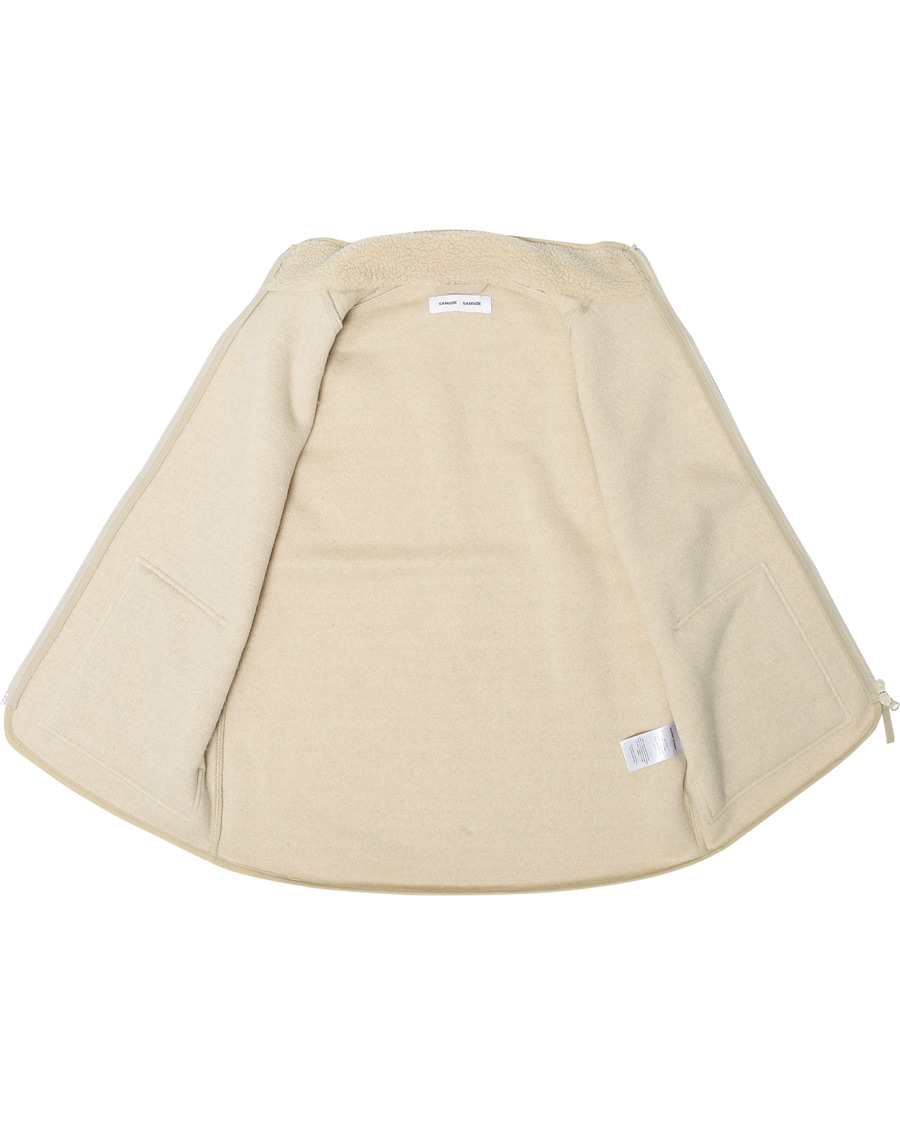 Herre | Gensere | Samsøe Samsøe | Samsøe & Samsøe Tim Fleece Vest Brown Rice