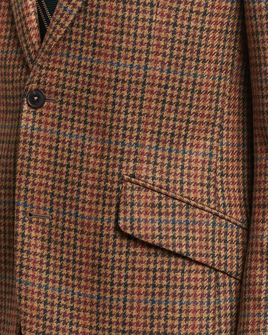Herre | Dressjakker | Walker Slater | Edward Lambswool Houndstooth Blazer Tan