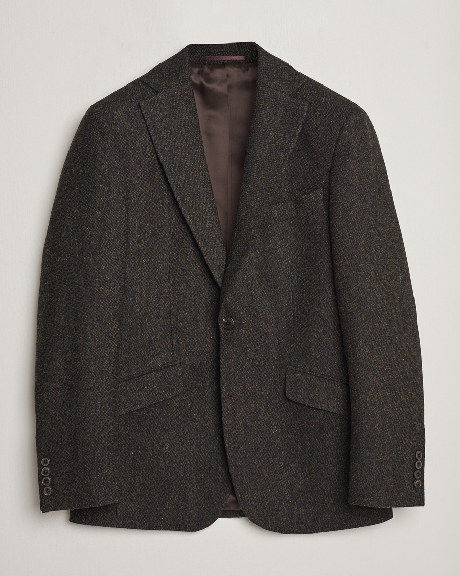 Herre | Dressjakker | Walker Slater | Edward Wool Donegal Blazer Dark Brown