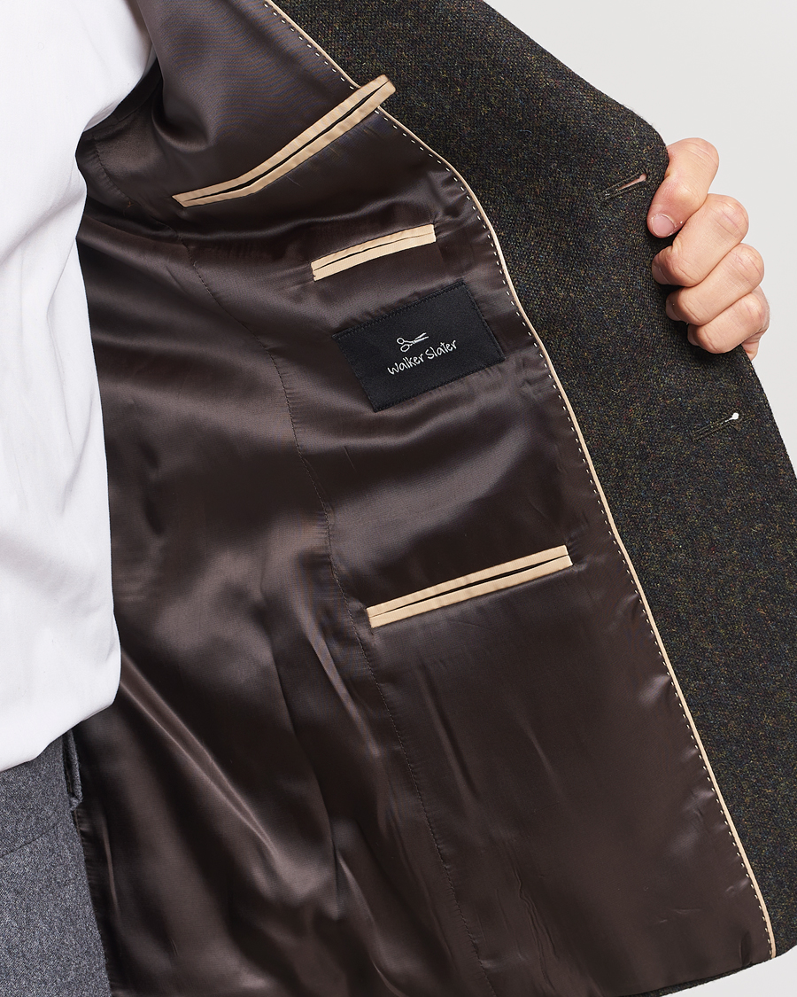 Herre | Dressjakker | Walker Slater | Edward Wool Donegal Blazer Dark Brown