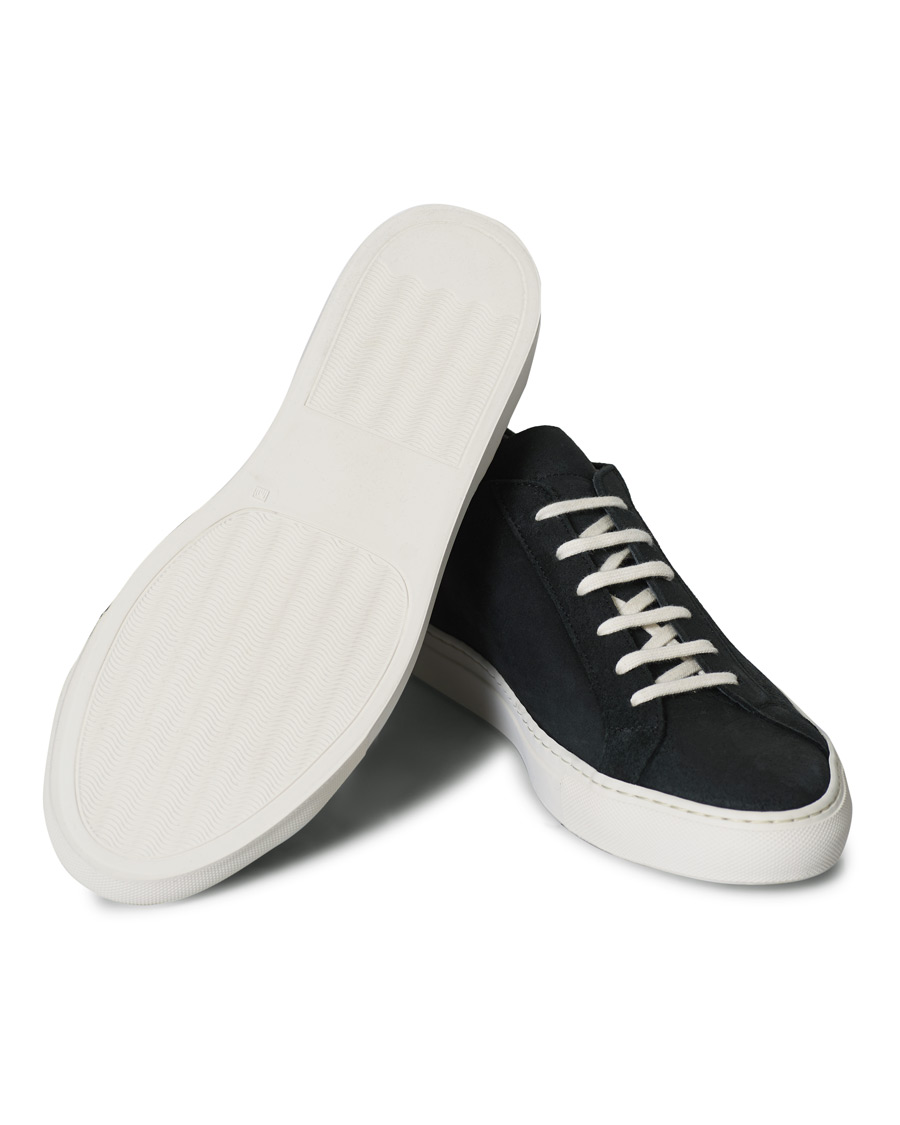 Herre | Common Projects Original Achilles Sneaker Black Waxed Suede | Common Projects | Original Achilles Sneaker Black Waxed Suede