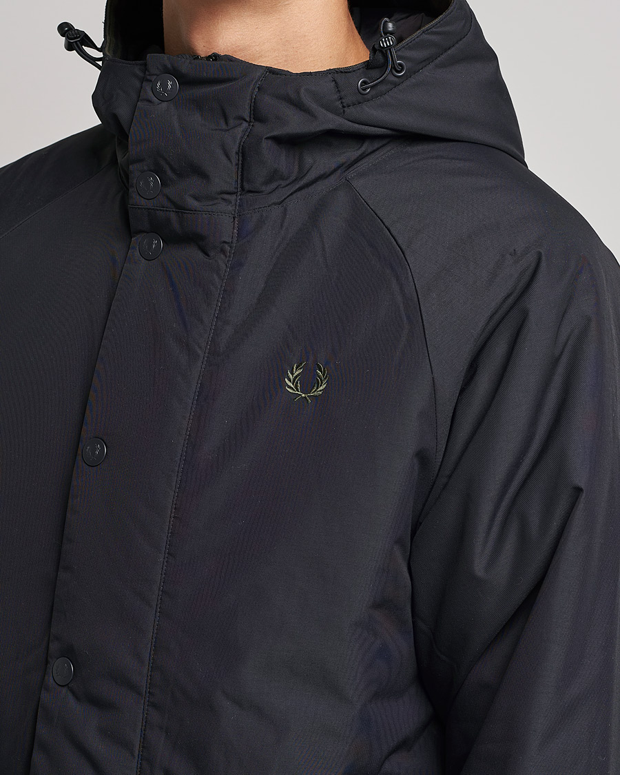 Herre | Jakker | Fred Perry | Padded Zip Through Parka Black