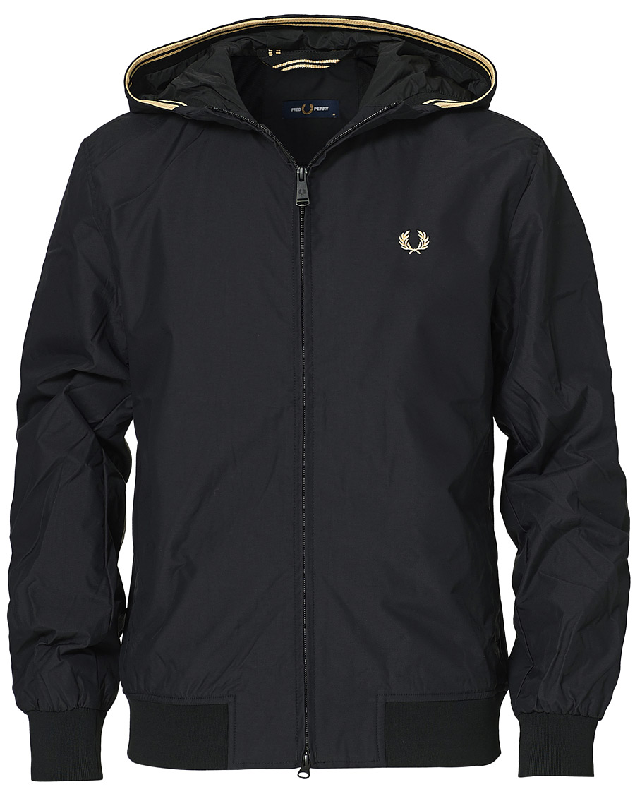 Herre | Jakker | Fred Perry | Hooded Brentham Jacket Black