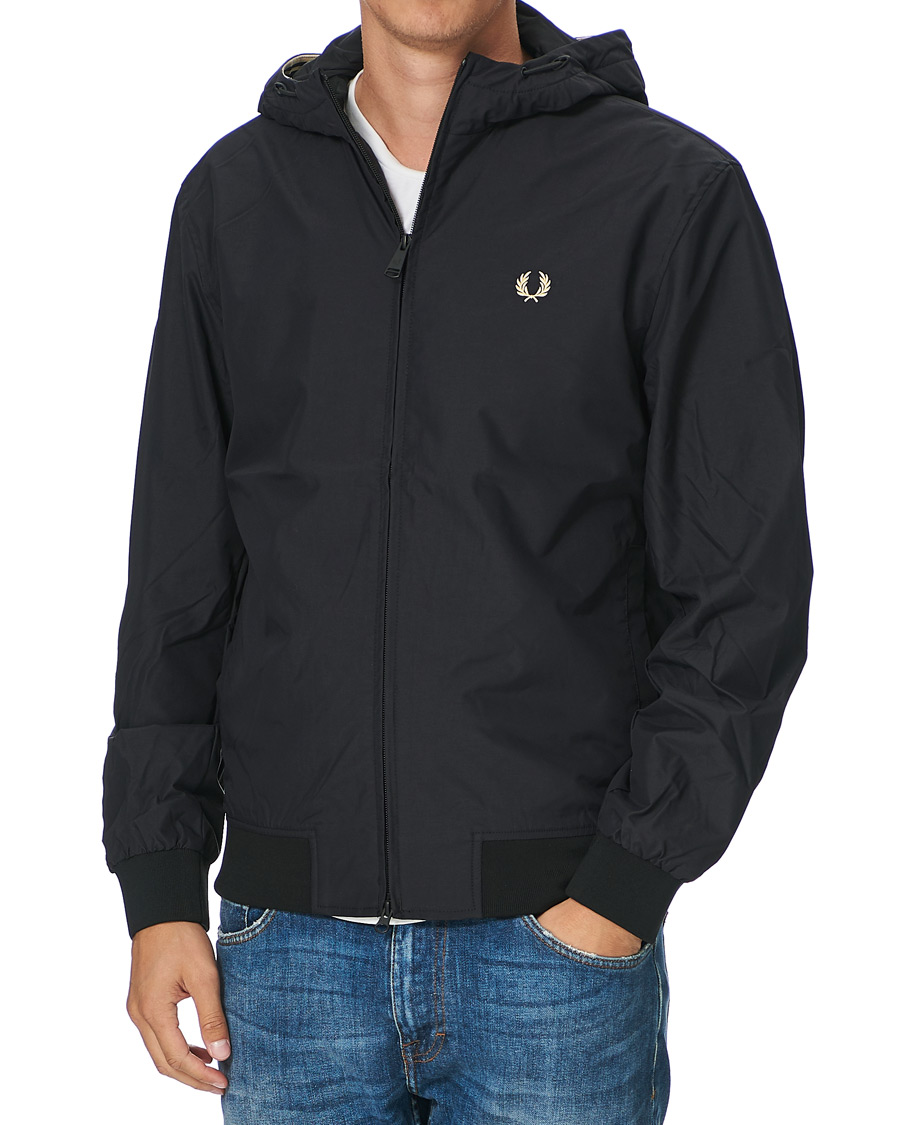 Herre | Jakker | Fred Perry | Hooded Brentham Jacket Black