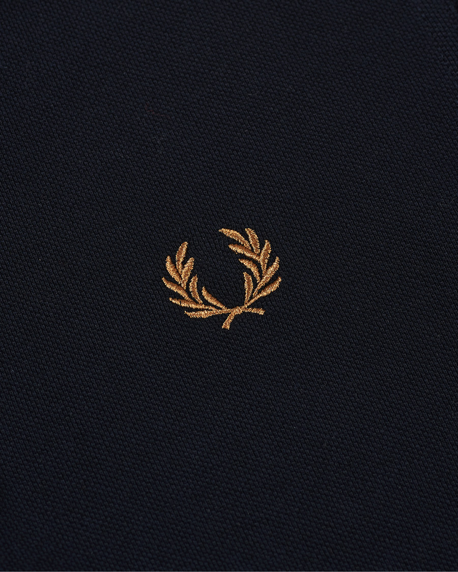 Herre | Pikéer | Fred Perry | Twin Tip Polo Navy/Dark Caramel